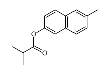 (6-methylnaphthalen-2-yl) 2-methylpropanoate结构式