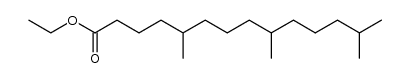 5,9,13-trimethyl-tetradecanoic acid ethyl ester Structure