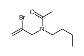 N-(2-bromoprop-2-enyl)-N-butylacetamide Structure