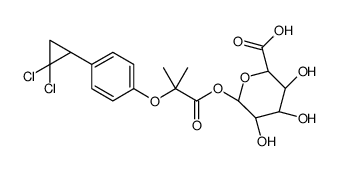 Ciprofibrate-O-β-Glucuronide structure