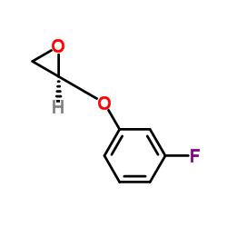 (2R)-2-[(3-Fluorophenoxy)methyl]oxirane结构式