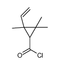 Cyclopropanecarbonyl chloride, 2-ethenyl-2,3,3-trimethyl- (9CI) Structure