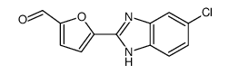 5-(6-chloro-1H-benzimidazol-2-yl)furan-2-carbaldehyde结构式