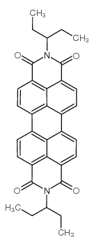 2,9-二(3-戊烷基)异喹啉并[4',5',6':6,5,10]蒽并[2,1,9-def]异喹啉-1,3,8,10(2H,9H)-四酮图片