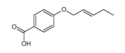 p-<2(E)-pentenyloxy>benzoic acid结构式