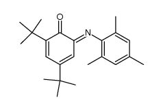 ditertiobutyl-2,4 (trimethyl-2,4,6 phenylimino)-6 cyclohexadiene-2,4 one-1结构式