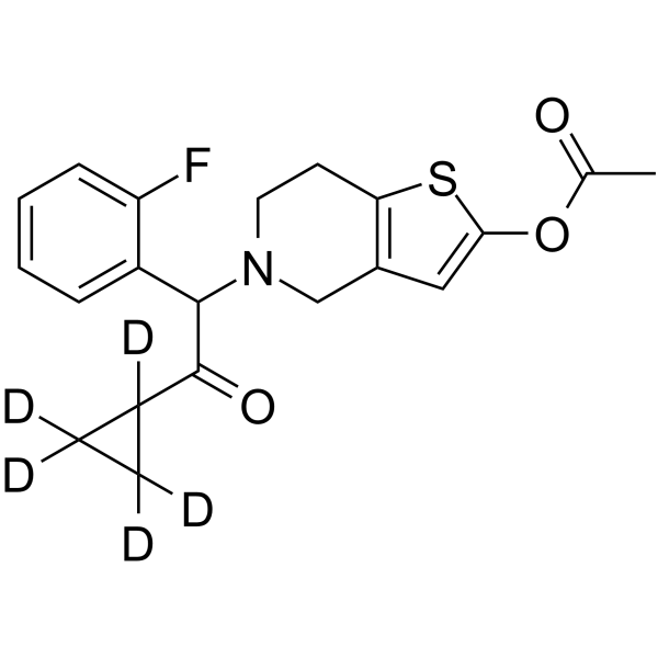Prasugrel-d5结构式