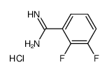 2,3-DIFLUORO-BENZAMIDINE HYDROCHLORIDE结构式