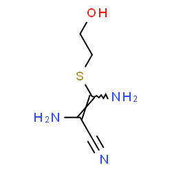 2-Propenenitrile,2,3-diamino-3-[(2-hydroxyethyl)thio]- Structure