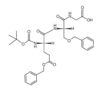 Boc-Glu(Bzl)-Ser(Bzl)-Gly-OH Structure