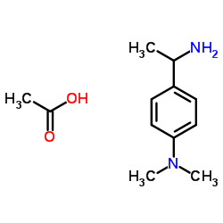 4-(1-Aminoethyl)-N,N-dimethylaniline acetate Structure