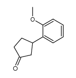 3-(2-methoxyphenyl)cyclopentanone结构式