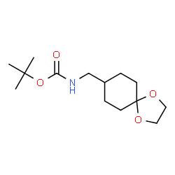 n-boc-1,4-dioxaspiro[4,5]decane-8-methanamine结构式