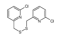 2-chloro-6-[[(6-chloropyridin-2-yl)methyldisulfanyl]methyl]pyridine结构式