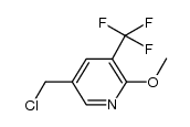 5-(chloromethyl)-2-methoxy-3-(trifluoromethyl)pyridine结构式