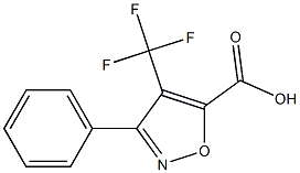 3-phenyl-4-(trifluoromethyl)isoxazole-5-carboxylic acid Structure