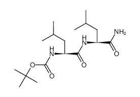 Boc-L-leucyl-L-leucineamide Structure