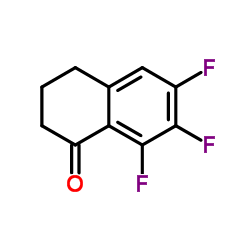 6,7,8-Trifluoro-3,4-dihydro-1(2H)-naphthalenone结构式