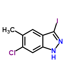 6-Chloro-3-iodo-5-methyl-1H-indazole Structure