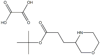 3-吗啉-3-丙酸叔丁酯草酸盐结构式