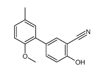 2-hydroxy-5-(2-methoxy-5-methylphenyl)benzonitrile Structure