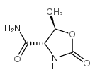 4-Oxazolidinecarboxamide,5-methyl-2-oxo-,(4S-trans)-(9CI)结构式