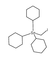 tricyclohexyl(iodomethyl)stannane结构式