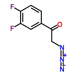 2-Azido-1-(3,4-difluorophenyl)ethanone Structure