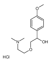 2-[2-(dimethylamino)ethoxy]-1-(4-methoxyphenyl)ethanol,hydrochloride Structure