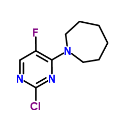 1-(2-Chloro-5-fluoro-4-pyrimidinyl)azepane结构式