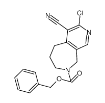 benzyl 3-chloro-4-cyano-6,7-dihydro-5H-pyrido[3,4-c]azepine-8(9H)-carboxylate Structure