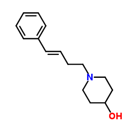 1-[(3E)-4-Phenyl-3-buten-1-yl]-4-piperidinol结构式