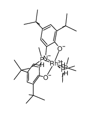 [bis(3,5-di-tert-butyl-2-hydroxyphenyl)amine(-3H)]Rh(PMe3)3结构式