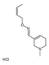 (E)-N-[(E)-but-2-enoxy]-1-(1-methyl-3,6-dihydro-2H-pyridin-5-yl)methanimine,hydrochloride结构式