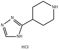 4-(4H-1,2,4-三唑-3-基)哌啶二盐酸盐结构式