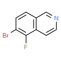 6-Bromo-5-fluoroisoquinoline结构式