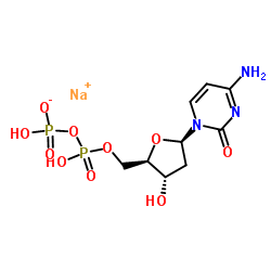 2'-Deoxycytidine-5'-diphosphate trisodium salt Structure