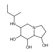 1,7,8-Indolizinetriol, octahydro-6-(1-methylpropyl)amino- structure