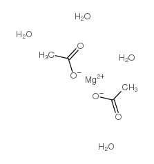 Magnesium acetate tetrahydrate Structure