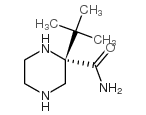 (S)-(-)-2-叔丁基-2-哌嗪羧酰胺结构式