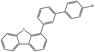 4-(4'-溴-[1,1'-联苯]-3-基)二苯并[B,D]呋喃结构式