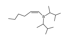 (Z)-1-hexenyldi(3-methyl-2-butyl)borane Structure