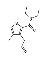 N,N-diethyl-3-allyl-4-methylthiophene-2-carboxamide Structure