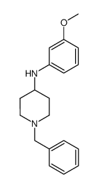 (1-benzyl-piperidin-4-yl)-(3-methoxy-phenyl)-amine Structure