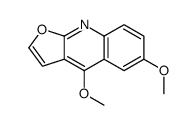 4,6-dimethoxyfuro[2,3-b]quinoline结构式