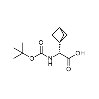 (R)-2-(bicyclo[1.1.1]Pentan-1-yl)-2-((tert-butoxycarbonyl)amino)acetic acid structure