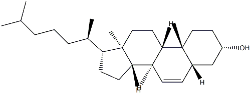 5α-Cholest-6-en-3β-ol结构式