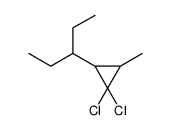 3-(2,2-Dichloro-3-methylcyclopropyl)pentane Structure