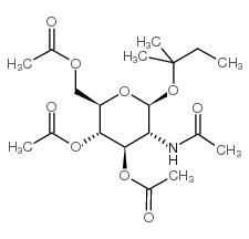 TERT-AMYL 2-ACETAMIDO-3,4,6-TRI-O-ACETYL-2-DEOXY-BETA-D-GLUCOPYRANOSIDE structure