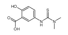 5-(N',N'-dimethylthioureido)salicylic acid结构式